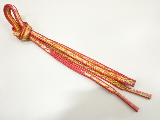 未使用品　正絹　手組帯締め